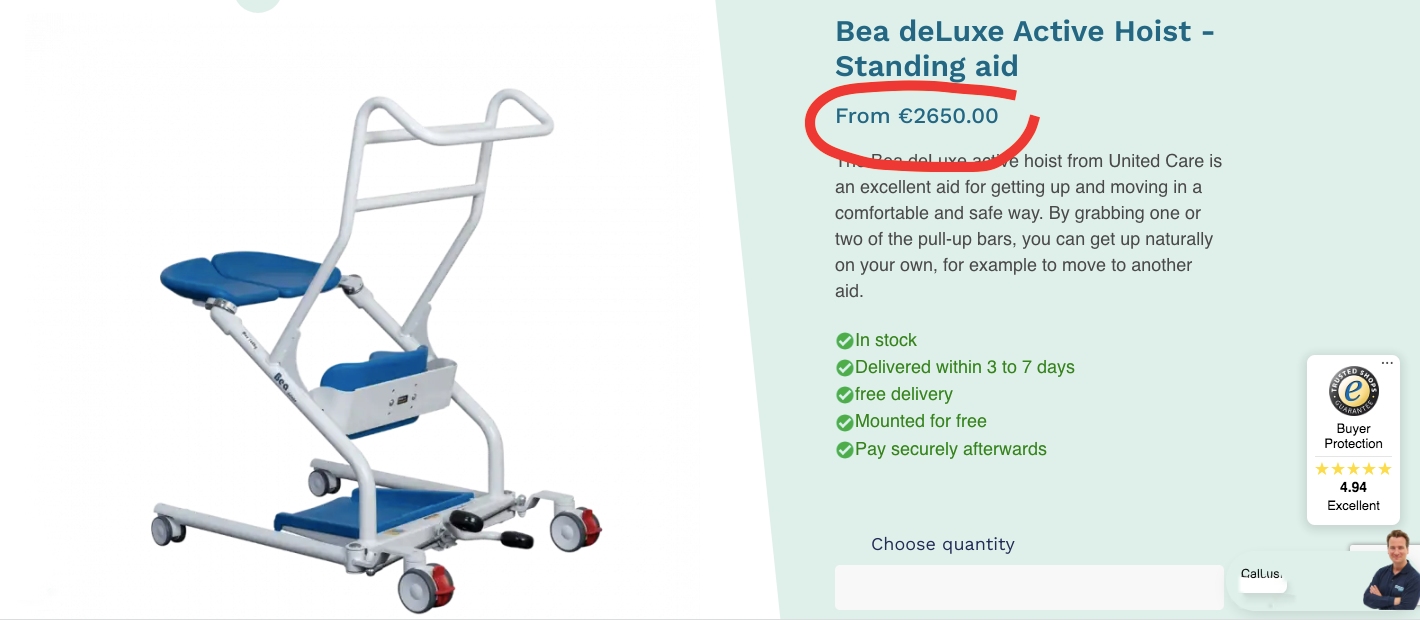 Bea Deluxe price